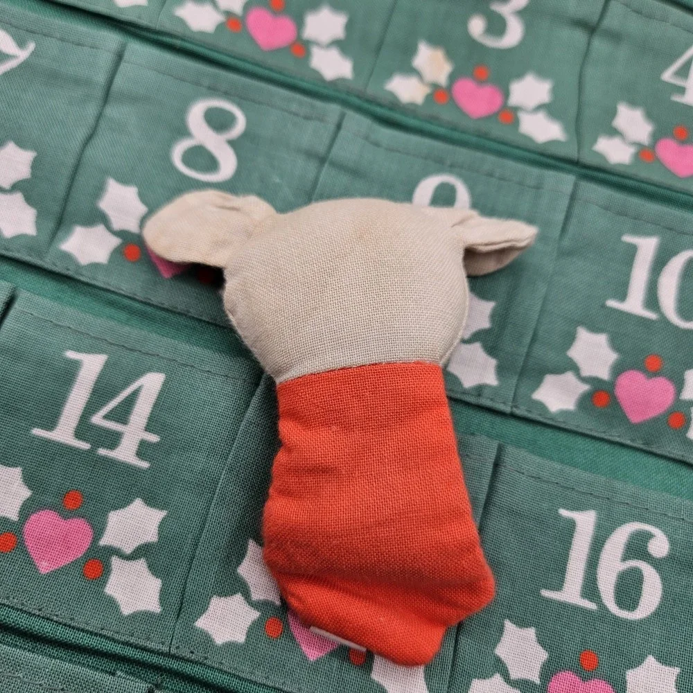 VTG 1980s Avon Advent Calendar with Orig Mouse Countdown to Christmas Santa 1987